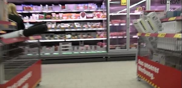  Lucy Cat Fucking in Supermarket - Sex Im Supermarkt - Public